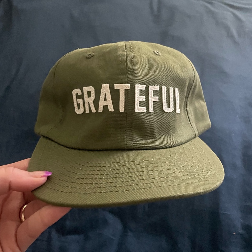 Hat five panel olive green grateful